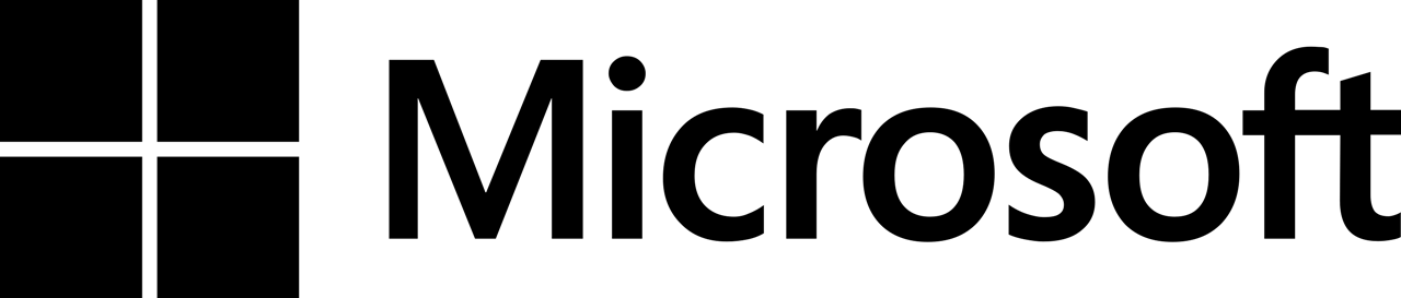 microsoft logo black - About Us